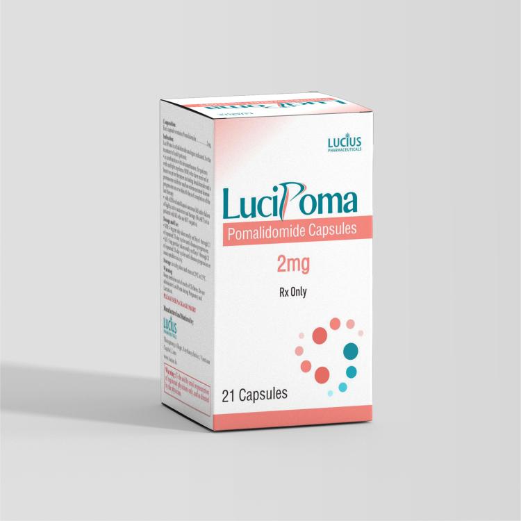 卢修斯 LuciPoma 泊马度胺 Pomalidomide 2mg 药品批准文号:12 L 1281/24(2mg)