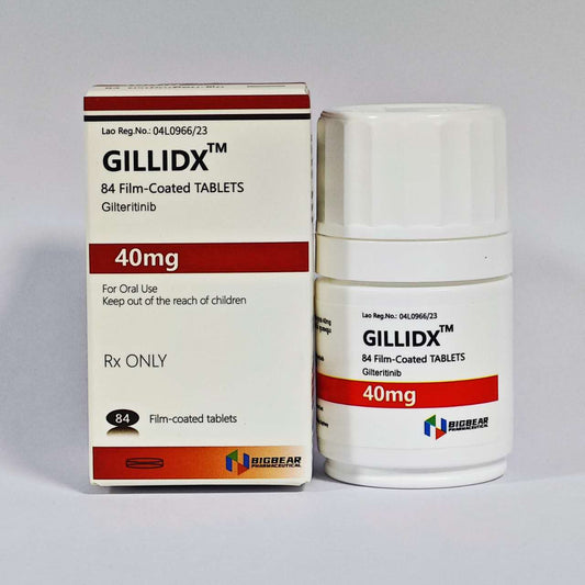 吉瑞替尼，GILLIDX，Gilteritinib 40mg 84'S 批文号04 L 0966/23 到期日27-4-2026