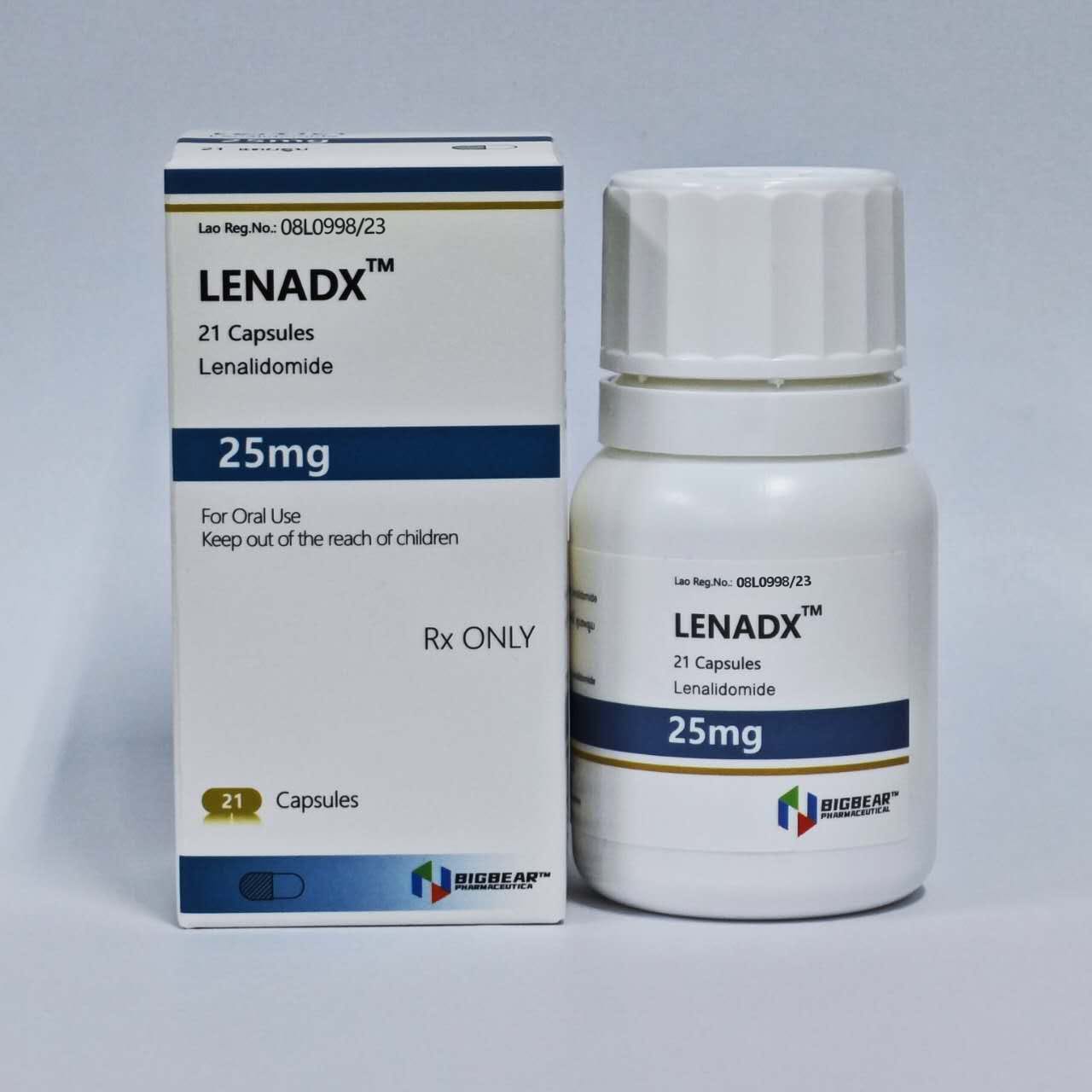 来那度胺, LENADX, Lenalidomide 25mg 出口中国3%海关增值税