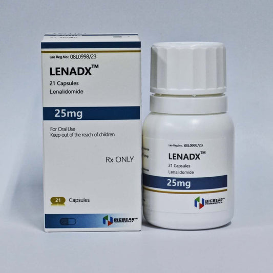 来那度胺, LENADX, Lenalidomide 25mg 出口中国3%海关增值税