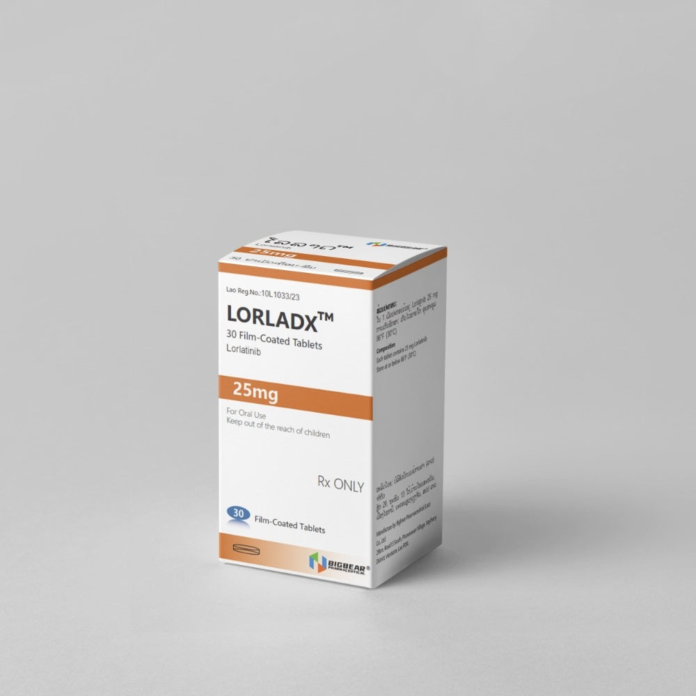 劳拉替尼25mg，LORLADX, Lorlatinib，