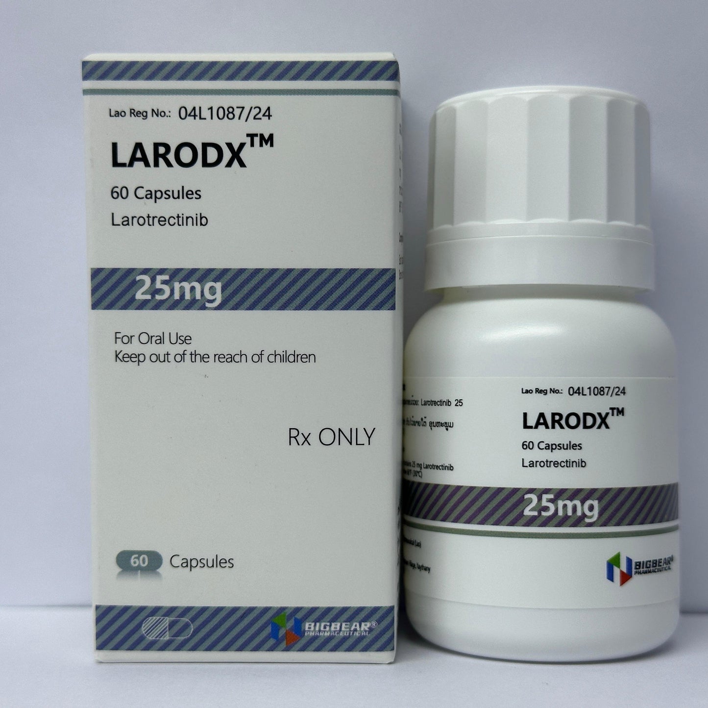 拉罗替尼, LARODX,Larotrectinib,25mg