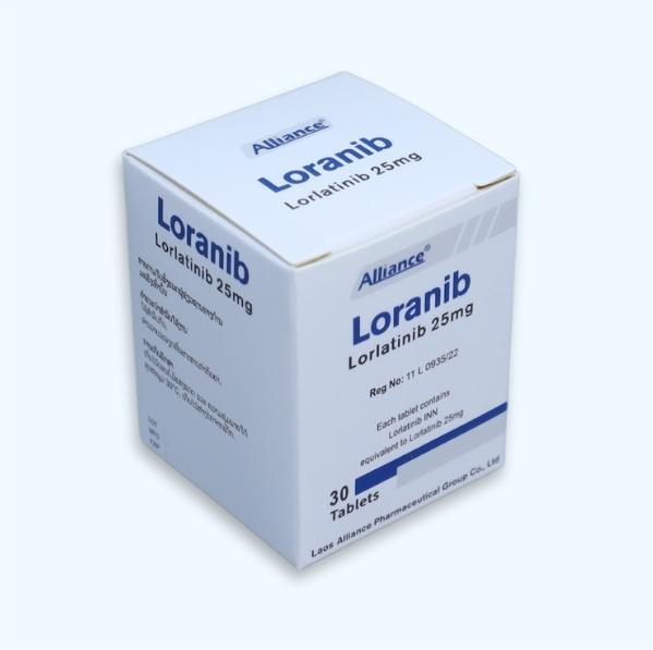 劳拉替尼LORANIB lorlatinib25mg 30'S 批文号11 L 0935/22 到期日05-12-2025