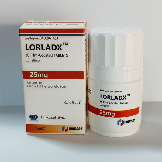 劳拉替尼25mg，LORLADX, Lorlatinib，