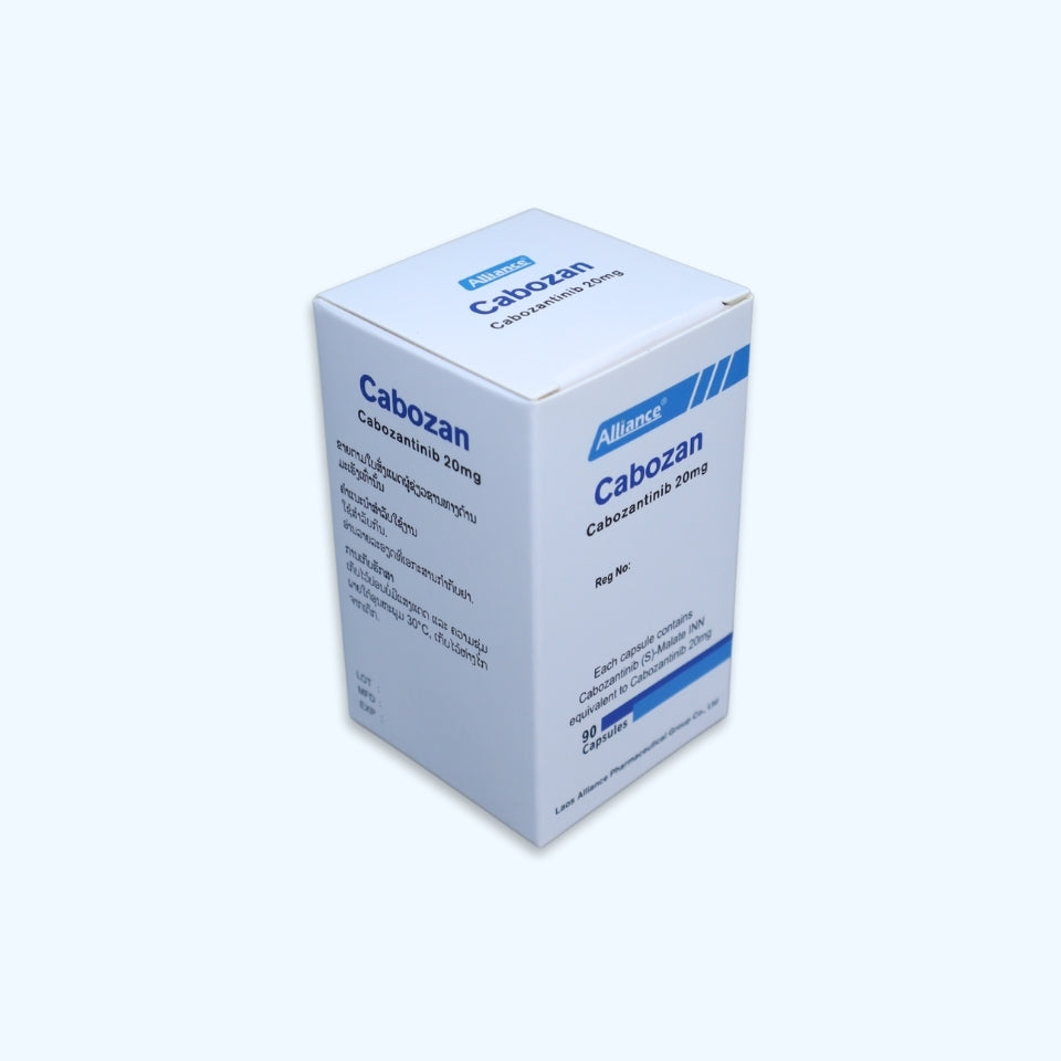 卡博替尼KBTN-20	CABOZANTINIB 20MG  90 TABLETS 批文号 03 L 0957/23 到期日04-4-2026