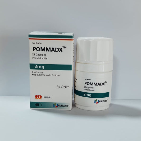 泊马度胺,POMMADX,Pomalidomide,2mg  21 TABLET'S批文号10 L 1022/23 有效期09-10-2026