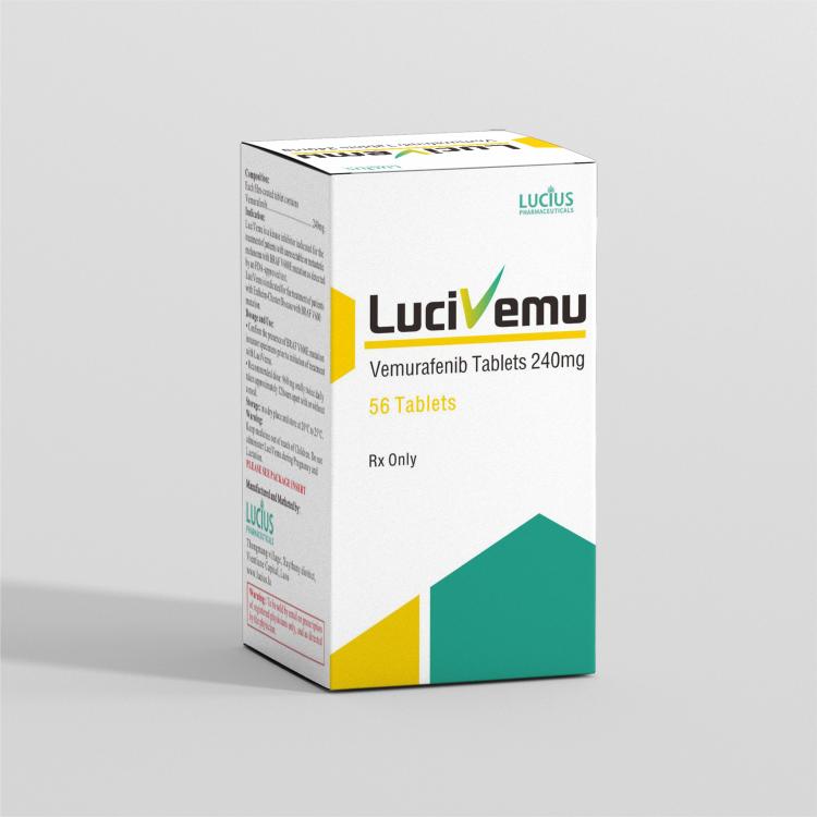 维莫非尼LuciVemu Vemurafenib	240mg  56片出口中国3%海关增值税