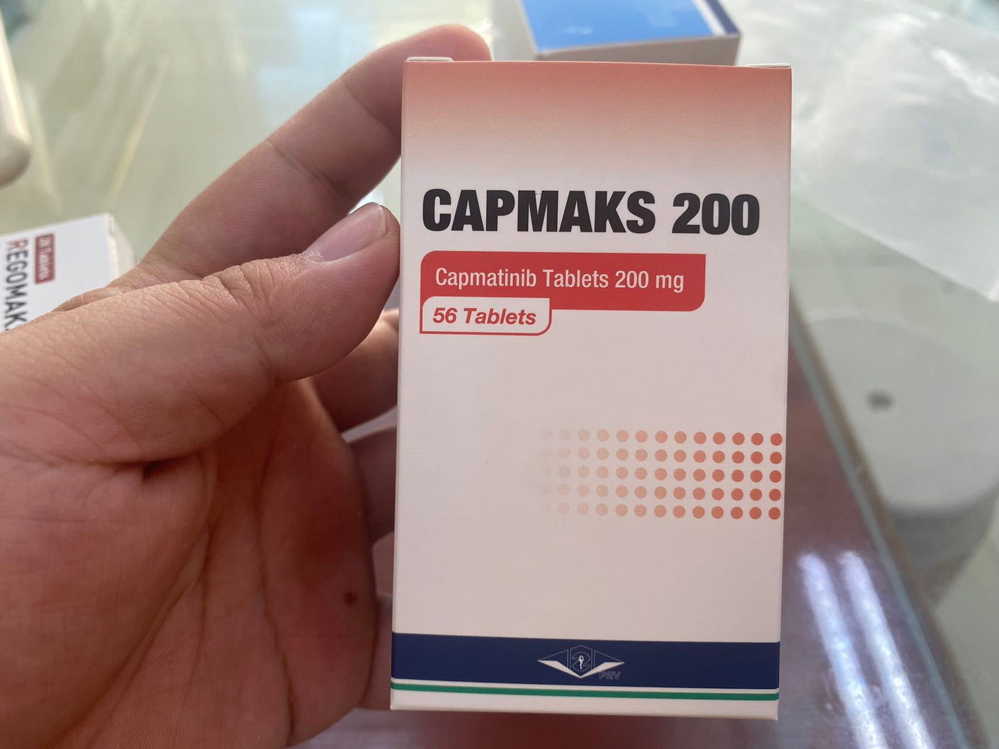 CAPMAKS 200  药品名称：CAPMAKS 200 通用名称：卡马替尼片/Capmatinib