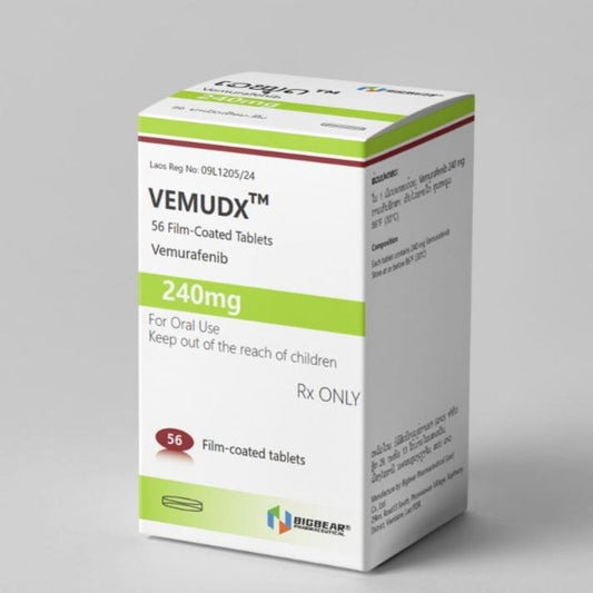 维莫非尼，VEMUDX，vemurafenib   简介：240mg*56片 出口中国3%海关增值税