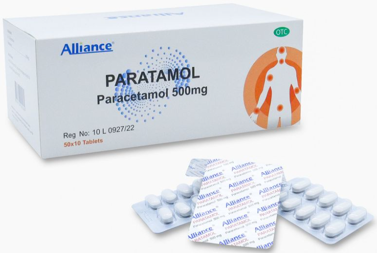 对乙酰氨基Paracetamol......... 500mg