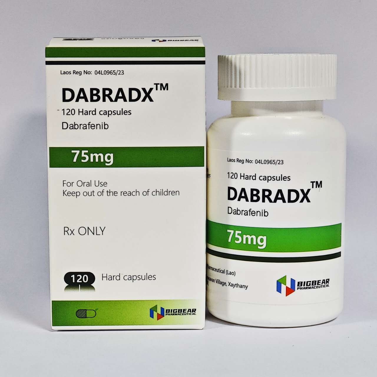 老挝大熊 BIGBEAR DABRADX 达拉非尼 Dabrafenib 75mg