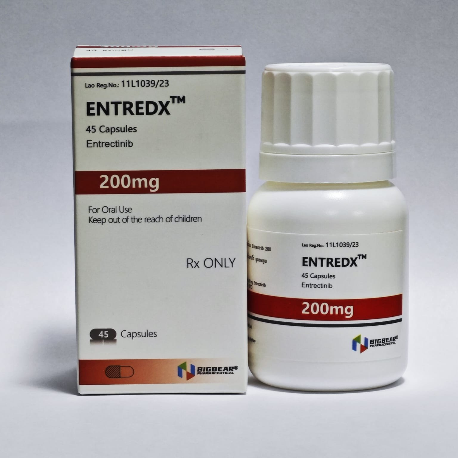 老挝大熊 BIGBEAR ENTREDX 恩曲替尼 Entrectinib 200mg