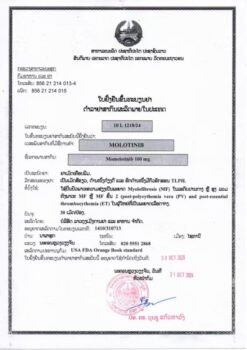 老挝东盟 Molotinib 莫洛替尼（momelotinib）100mg 的替代视图