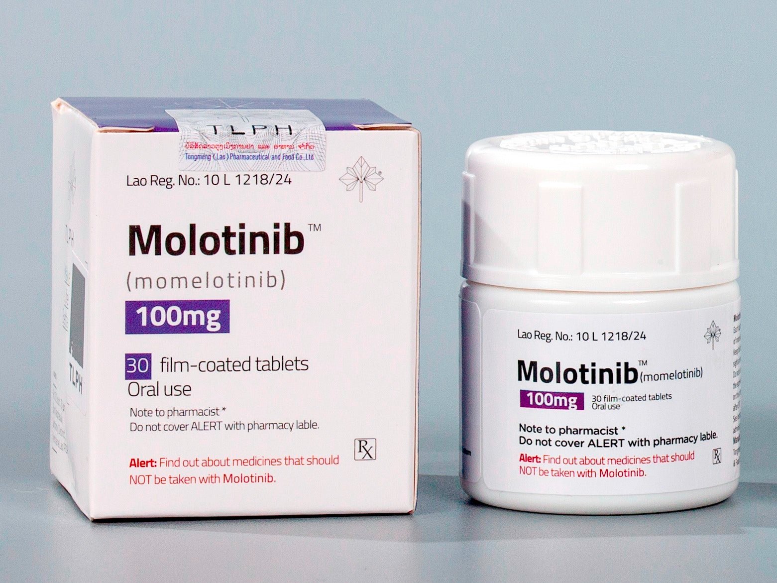 老挝东盟 Molotinib 莫洛替尼(momelotinib)100mg