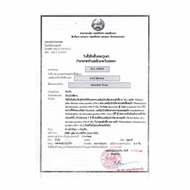 卢修斯 LuciDasa 达沙替尼 Dasatinib 70mg - 图片 2