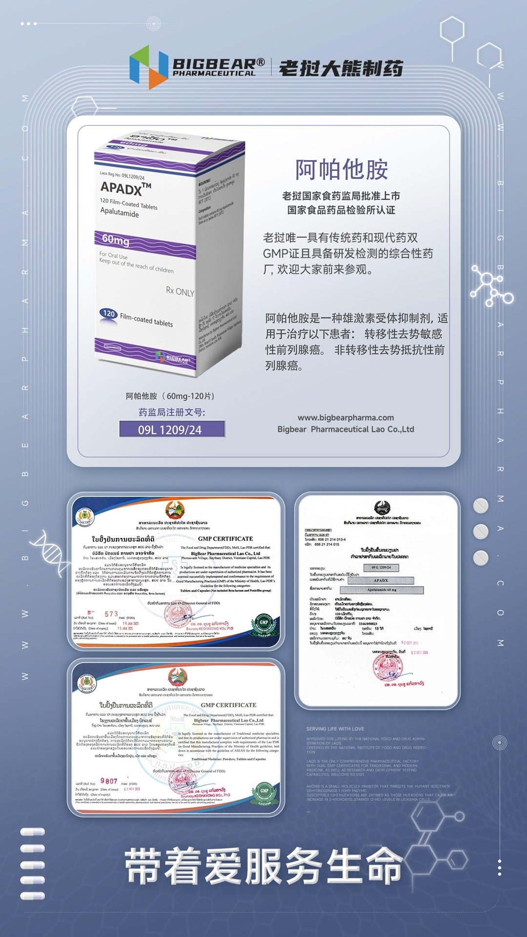 老挝大熊 BIGBEAR APADX 阿帕他胺 Apalutamide - 图片 3