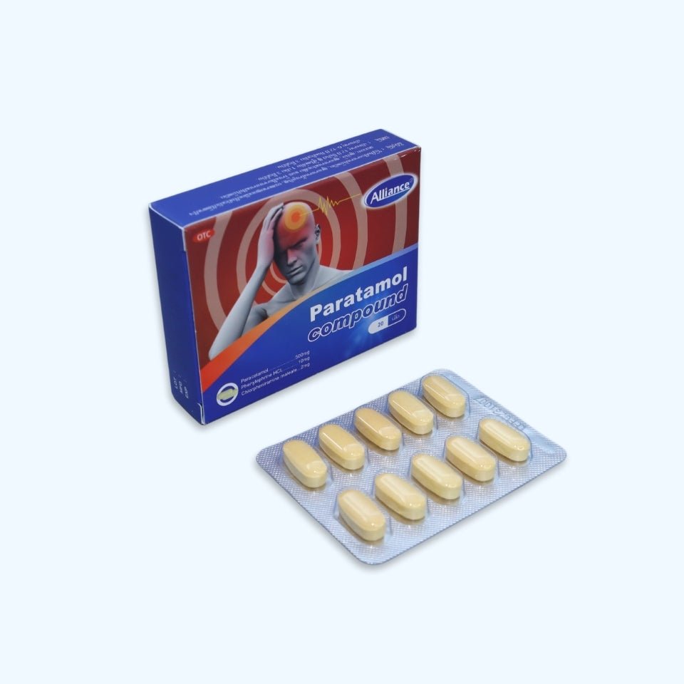 复方对乙酰氨基 Paracetamol....500mg Chlorpheniramine maleate……2mg Phenylephrine HCL......10mg