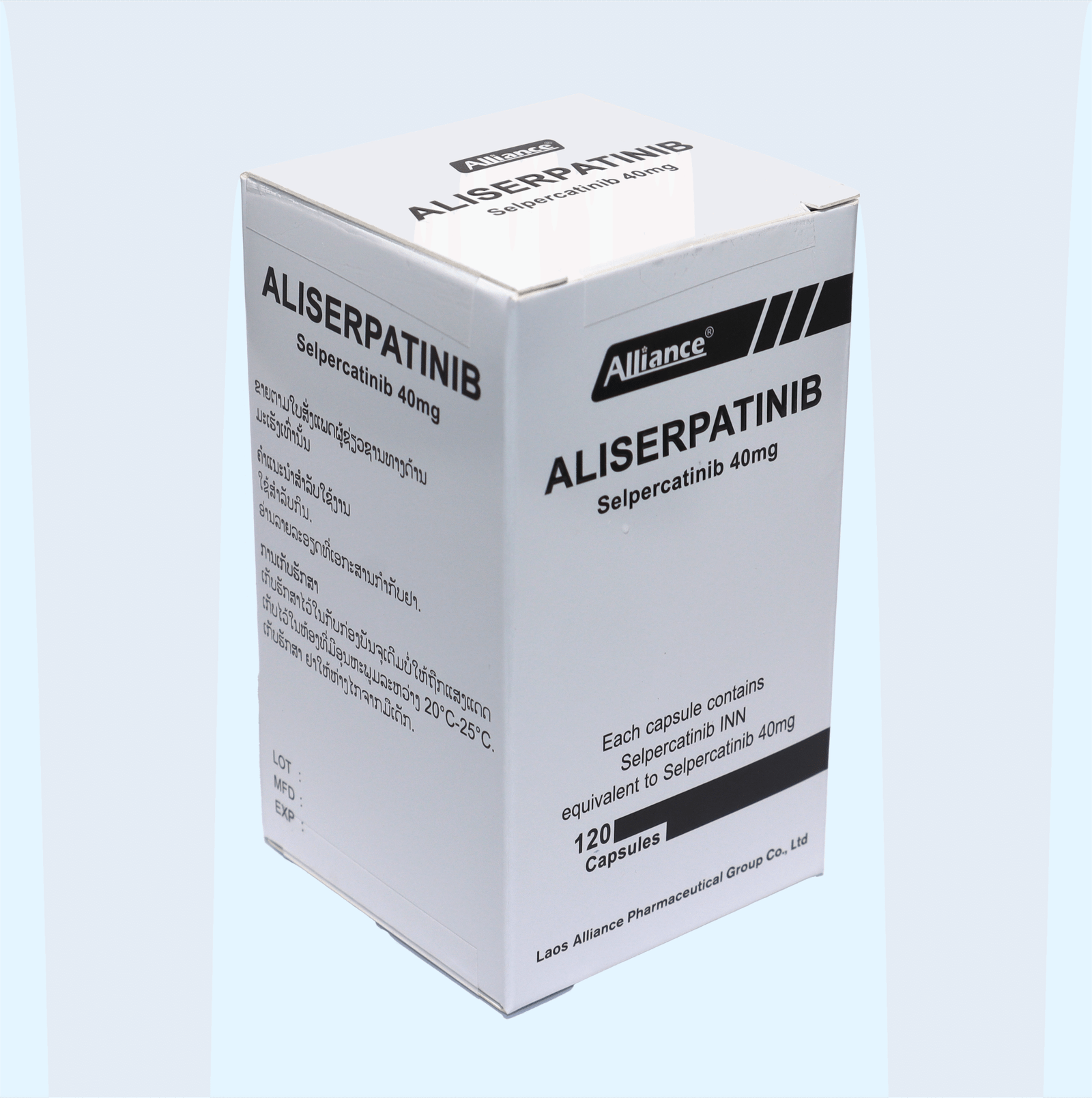 塞普替尼胶囊Selpercatinib………. 40mg.