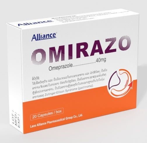 奥美拉唑 Omeprazole……….40mg