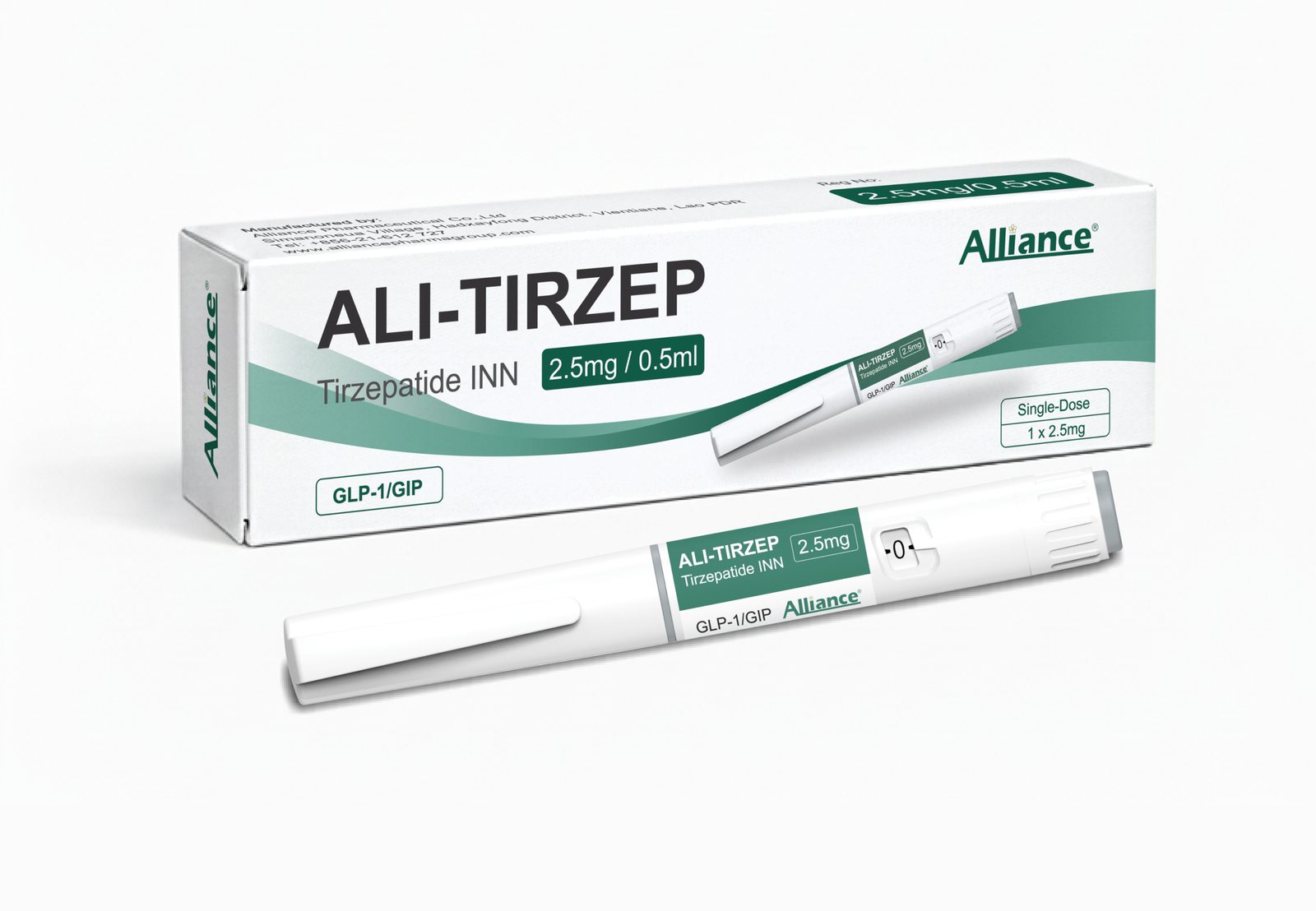 联合品牌ALI-TIRZEP替尔泊肽替西帕肽单剂量注射剂减肥针