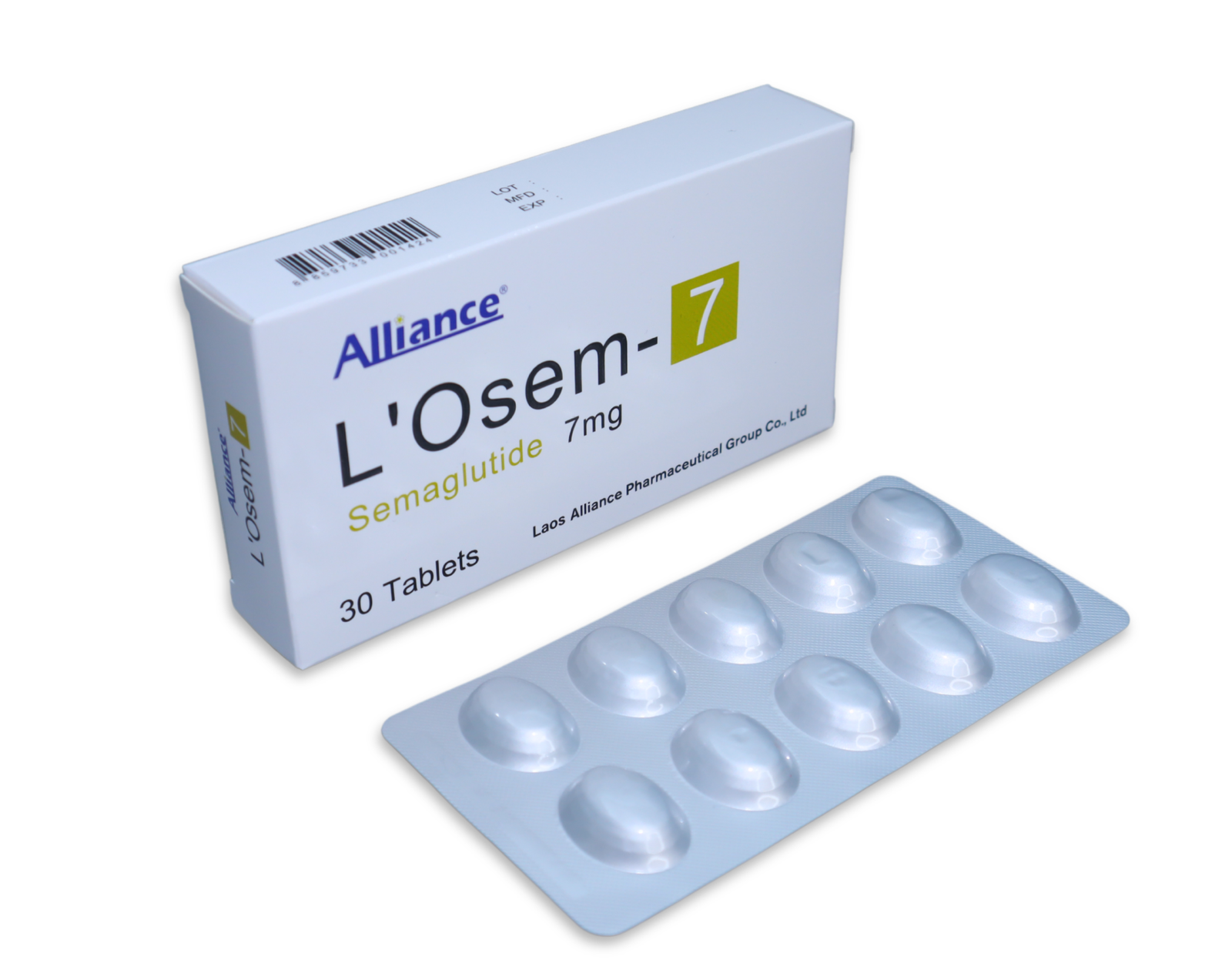 联合制药L'Osem司美格鲁肽口服片30片装 - 图片 3